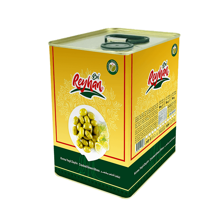 Reyhan Evi Cracked Green Olive 10 Kg