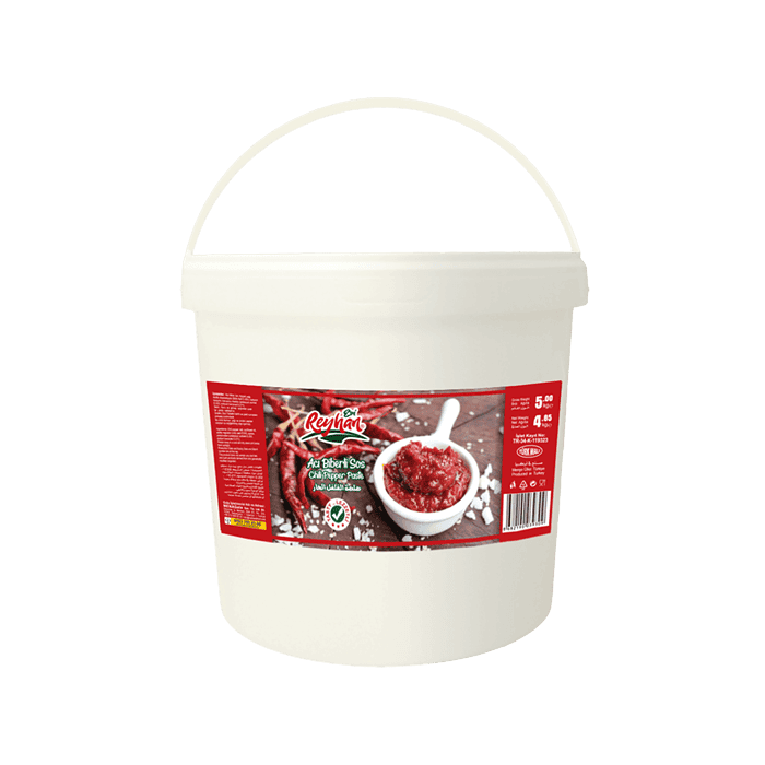 Reyhan Evi Hot Pepper Paste 5 Kg