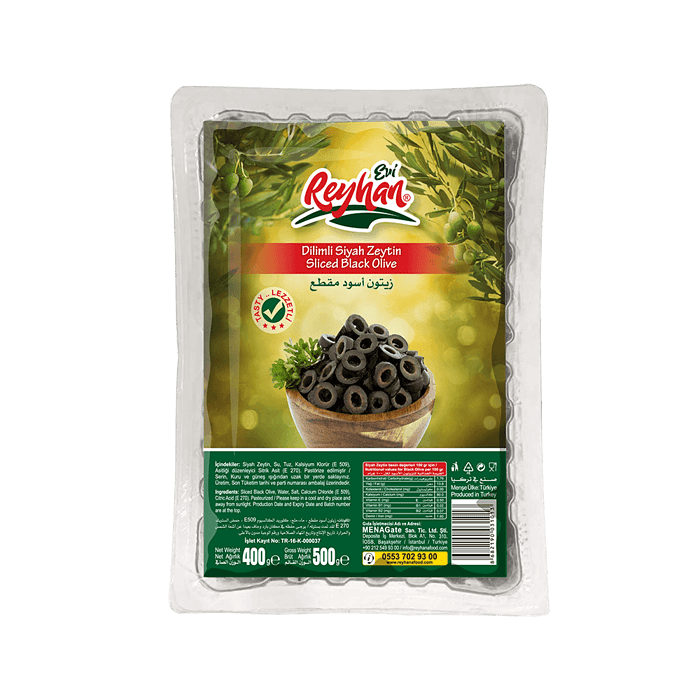 Reyhan Evi Sliced black olive 400 gr