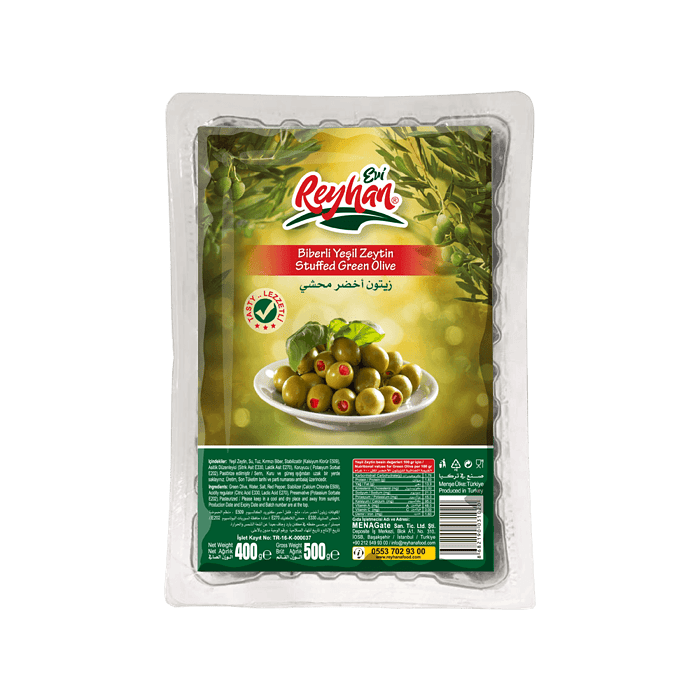 Reyhan Evi Stuffed Green Olive 400 gr