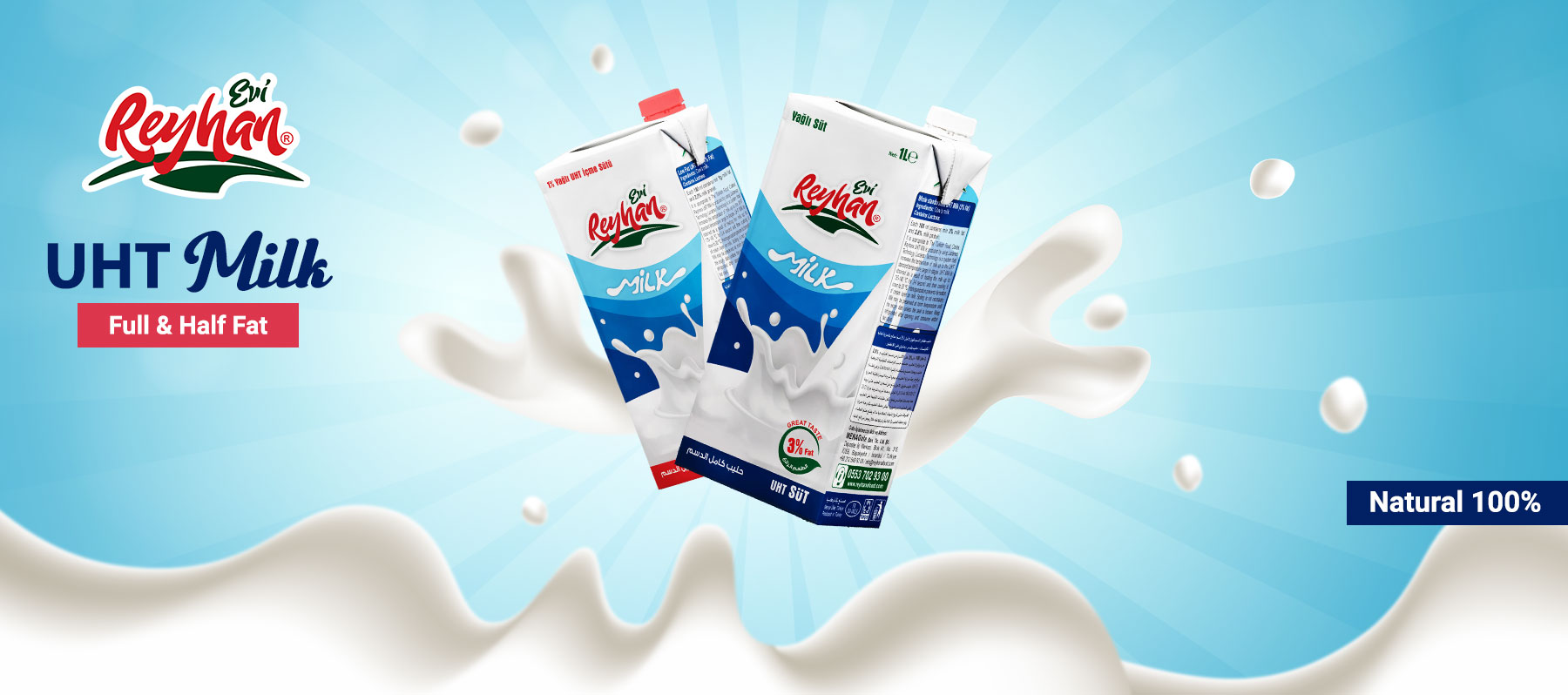 UHT milk manufacturer - reyhan evi foodstuff